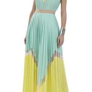 BCBGMaxAzria Katherine opaline colorblock pleated